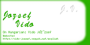 jozsef vido business card